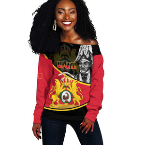 First Empire Of Haiti 1804-1806 Off Shoulder Sweater Jean-Jacques Dessalines Liberte ou la Mort!