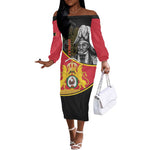 First Empire Of Haiti 1804-1806 Off The Shoulder Long Sleeve Dress Jean-Jacques Dessalines Liberte ou la Mort!