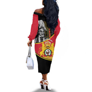 First Empire Of Haiti 1804-1806 Off The Shoulder Long Sleeve Dress Jean-Jacques Dessalines Liberte ou la Mort!