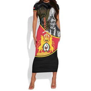First Empire Of Haiti 1804-1806 Short Sleeve Bodycon Dress Jean-Jacques Dessalines Liberte ou la Mort! LT14