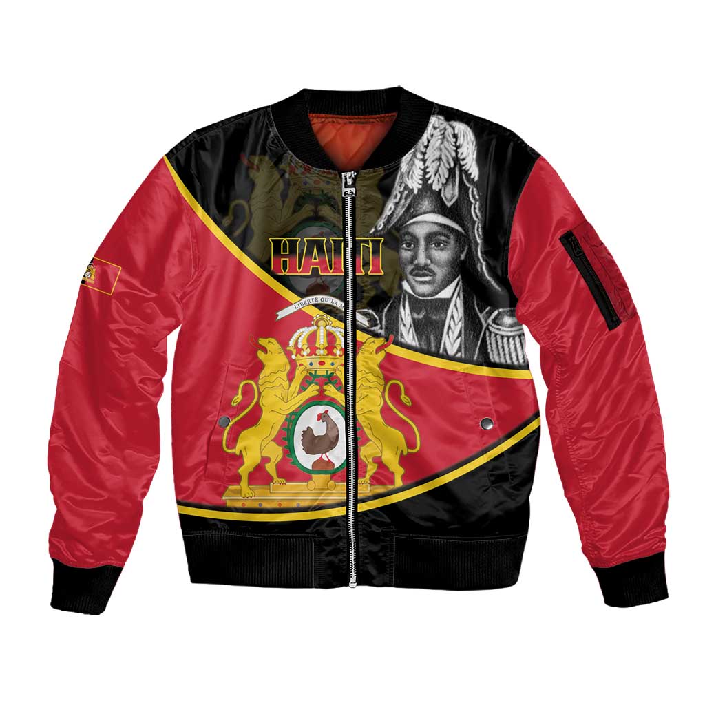 First Empire Of Haiti 1804-1806 Sleeve Zip Bomber Jacket Jean-Jacques Dessalines Liberte ou la Mort!
