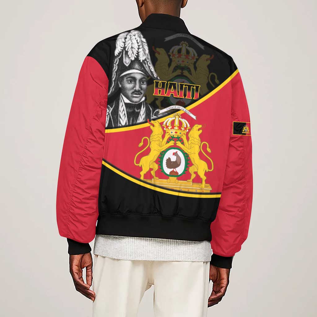 First Empire Of Haiti 1804-1806 Sleeve Zip Bomber Jacket Jean-Jacques Dessalines Liberte ou la Mort!