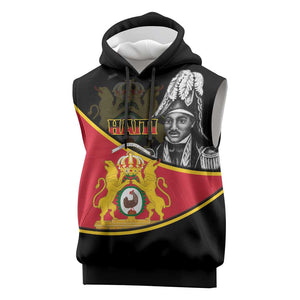 First Empire Of Haiti 1804-1806 Sleeveless Hoodie Jean-Jacques Dessalines Liberte ou la Mort! - African Pride