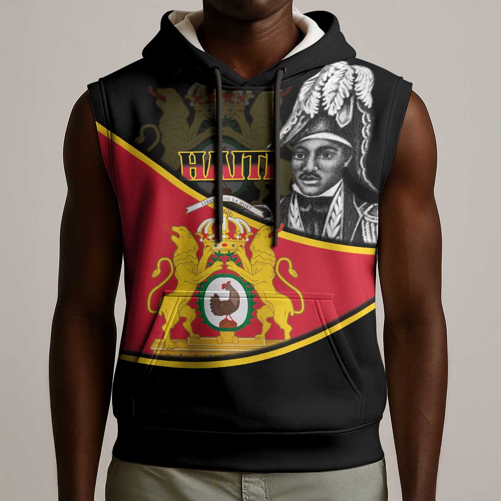 First Empire Of Haiti 1804-1806 Sleeveless Hoodie Jean-Jacques Dessalines Liberte ou la Mort! - African Pride