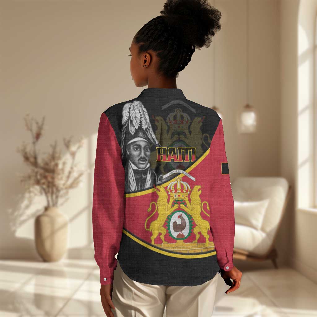 First Empire Of Haiti 1804-1806 Women Casual Shirt Jean-Jacques Dessalines Liberte ou la Mort!