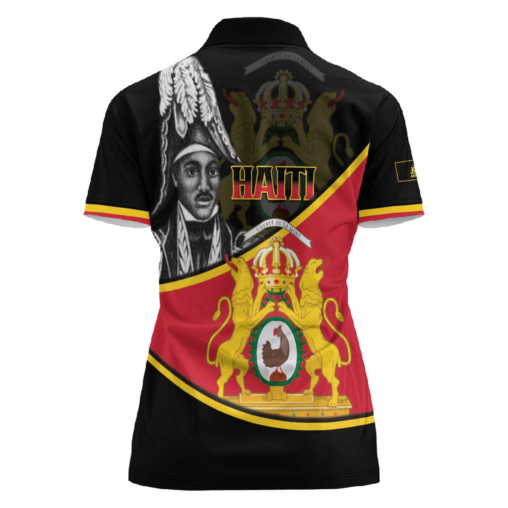 First Empire Of Haiti 1804-1806 Women Polo Shirt Jean-Jacques Dessalines Liberte ou la Mort!