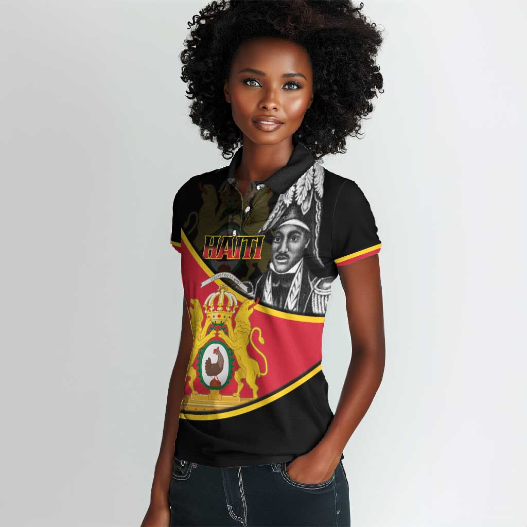 First Empire Of Haiti 1804-1806 Women Polo Shirt Jean-Jacques Dessalines Liberte ou la Mort!