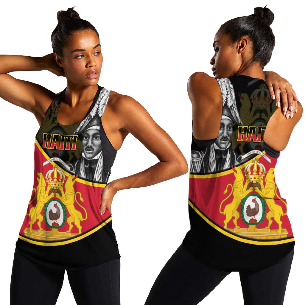 First Empire Of Haiti 1804-1806 Women Racerback Tank Jean-Jacques Dessalines Liberte ou la Mort!