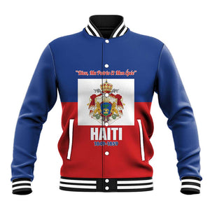 Personalised Second Empire of Haiti 1849-1859 Baseball Jacket Anpi an Ayiti Flag Style