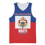 Personalised Second Empire of Haiti 1849-1859 Basketball Jersey Anpi an Ayiti Flag Style - African Pride