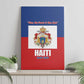 Second Empire of Haiti 1849-1859 Canvas Wall Art Anpi an Ayiti Flag Style
