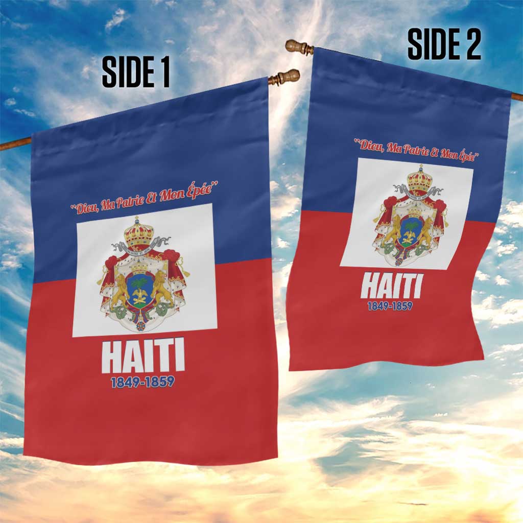Second Empire of Haiti 1849-1859 Garden Flag Anpi an Ayiti Flag Style