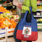 Second Empire of Haiti 1849-1859 Grocery Bag Anpi an Ayiti Flag Style