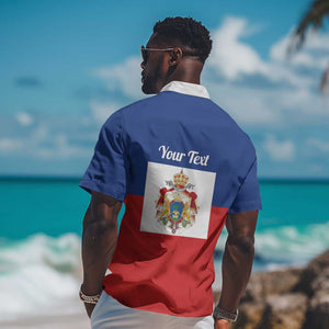 Personalised Second Empire of Haiti 1849-1859 Hawaiian Shirt Anpi an Ayiti Flag Style