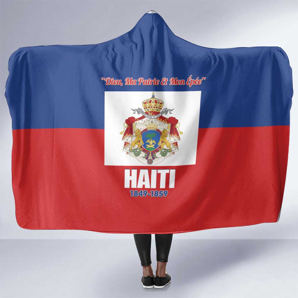 Second Empire of Haiti 1849-1859 Hooded Blanket Anpi an Ayiti Flag Style