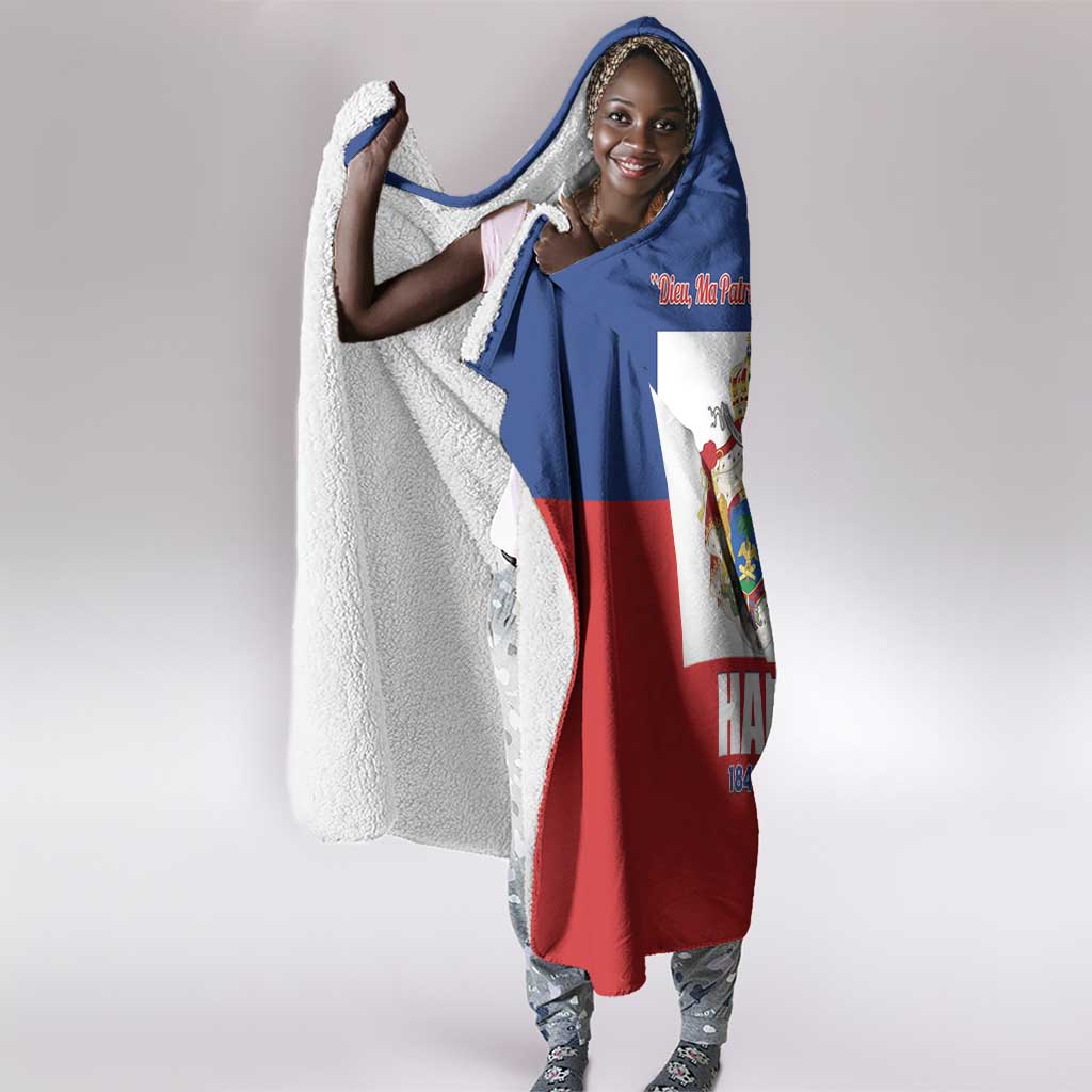 Second Empire of Haiti 1849-1859 Hooded Blanket Anpi an Ayiti Flag Style