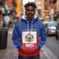 Personalised Second Empire of Haiti 1849-1859 Hoodie Anpi an Ayiti Flag Style