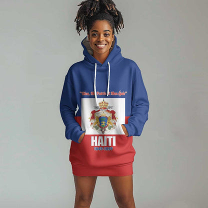 Personalised Second Empire of Haiti 1849-1859 Hoodie Dress Anpi an Ayiti Flag Style