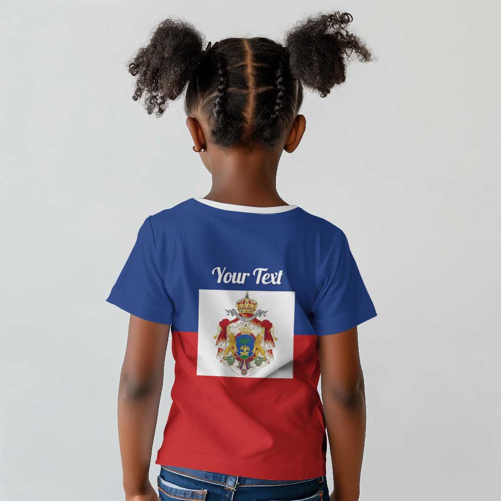 Personalised Second Empire of Haiti 1849-1859 Kid T shirt Anpi an Ayiti Flag Style