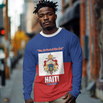 Personalised Second Empire of Haiti 1849-1859 Long Sleeve Shirt Anpi an Ayiti Flag Style