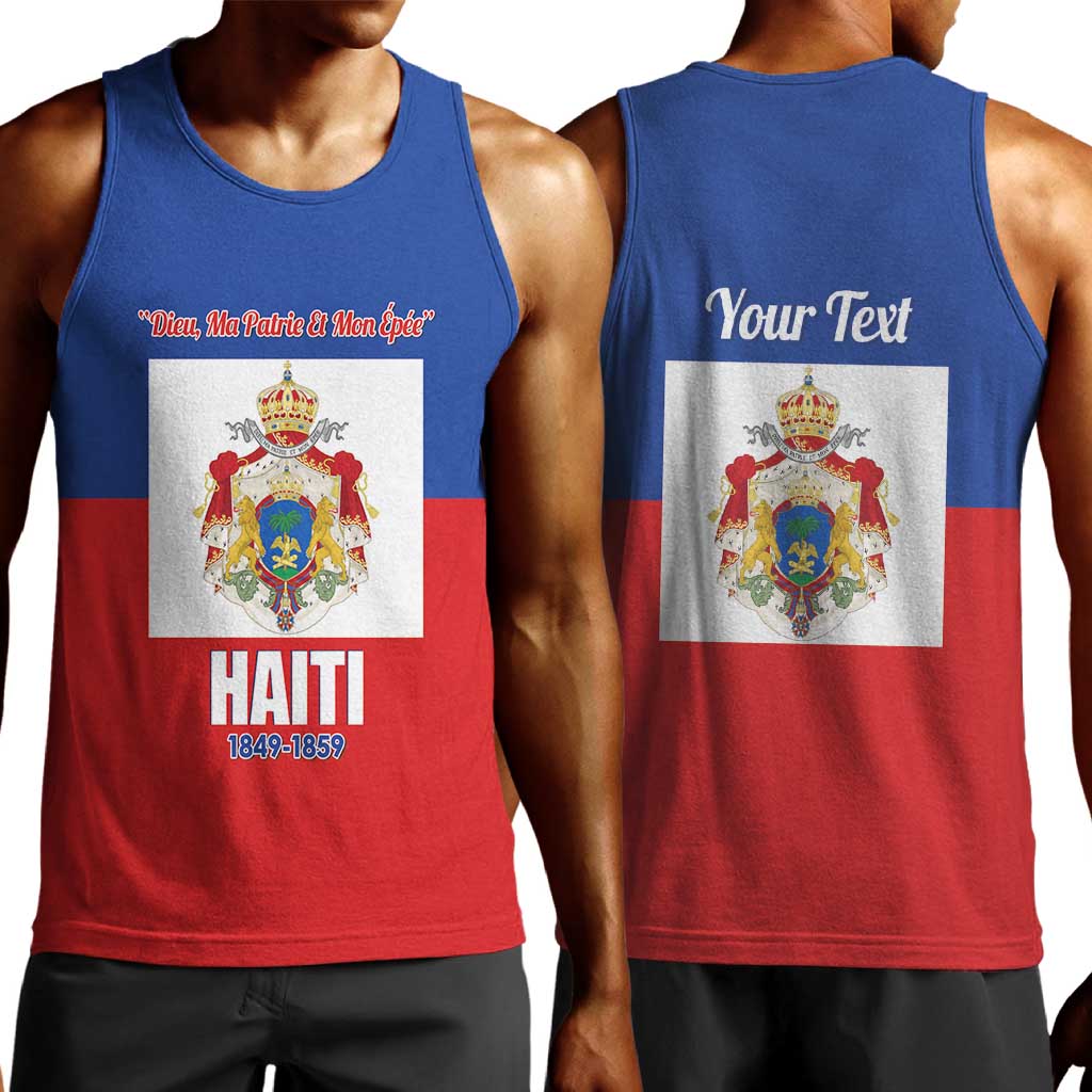 Personalised Second Empire of Haiti 1849-1859 Men Tank Top Anpi an Ayiti Flag Style