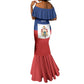 Personalised Second Empire of Haiti 1849-1859 Mermaid Dress Anpi an Ayiti Flag Style