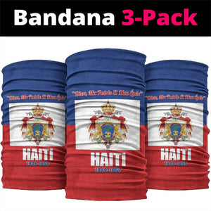 Personalised Second Empire of Haiti 1849-1859 Neck Gaiter Anpi an Ayiti Flag Style LT14