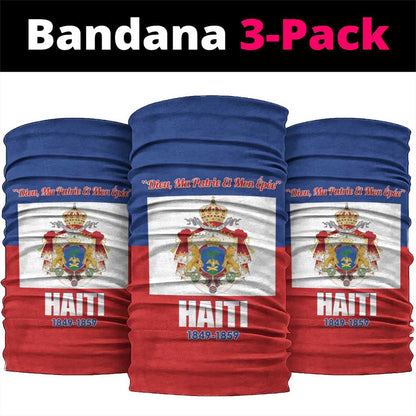 Personalised Second Empire of Haiti 1849-1859 Neck Gaiter Anpi an Ayiti Flag Style LT14