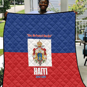 Second Empire of Haiti 1849-1859 Quilt Anpi an Ayiti Flag Style