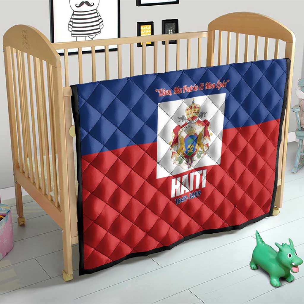Second Empire of Haiti 1849-1859 Quilt Anpi an Ayiti Flag Style