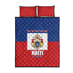 Second Empire of Haiti 1849-1859 Quilt Bed Set Anpi an Ayiti Flag Style