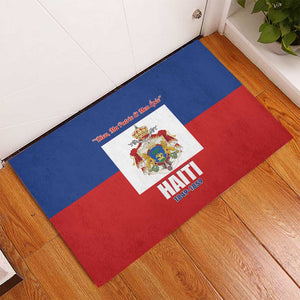 Second Empire of Haiti 1849-1859 Rubber Doormat Anpi an Ayiti Flag Style