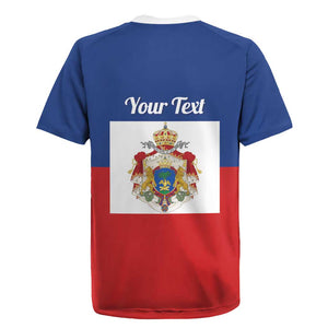 Personalised Second Empire of Haiti 1849-1859 Rugby Jersey Anpi an Ayiti Flag Style