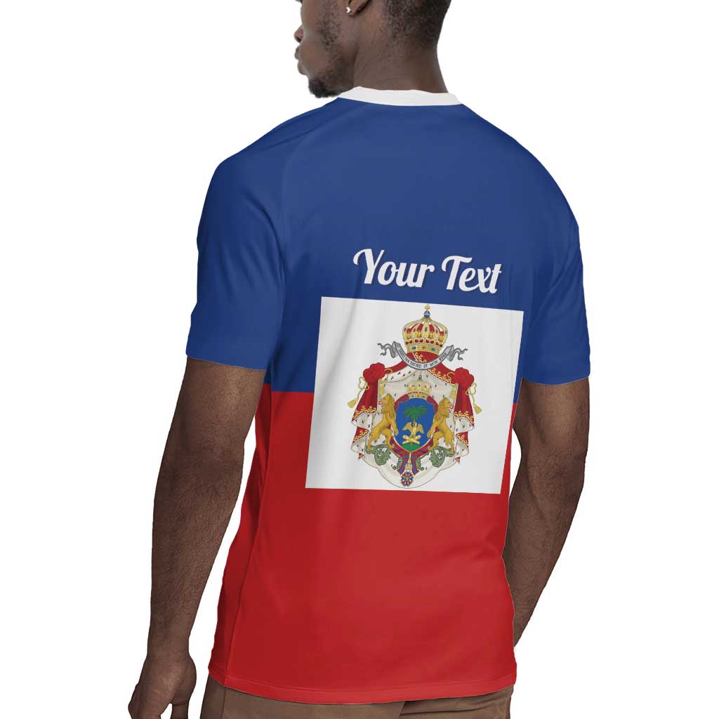 Personalised Second Empire of Haiti 1849-1859 Rugby Jersey Anpi an Ayiti Flag Style