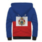 Personalised Second Empire of Haiti 1849-1859 Sherpa Hoodie Anpi an Ayiti Flag Style