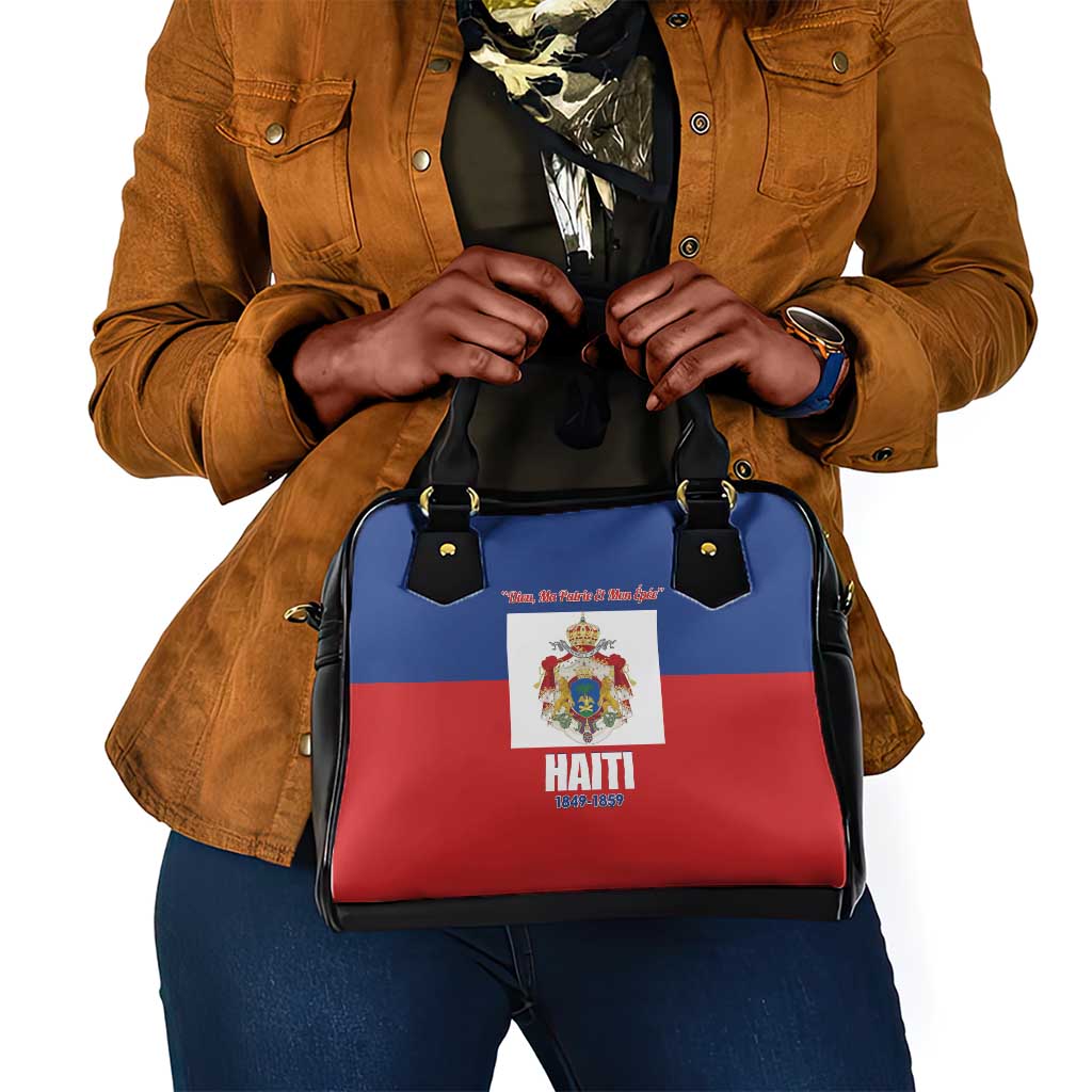 Second Empire of Haiti 1849-1859 Shoulder Handbag Anpi an Ayiti Flag Style