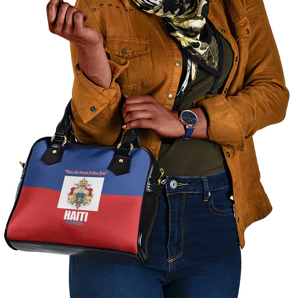 Second Empire of Haiti 1849-1859 Shoulder Handbag Anpi an Ayiti Flag Style