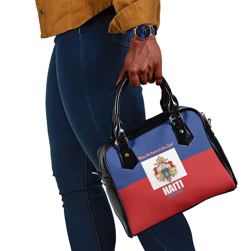 Second Empire of Haiti 1849-1859 Shoulder Handbag Anpi an Ayiti Flag Style