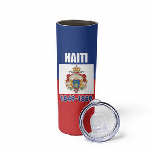 Personalised Second Empire of Haiti 1849-1859 Skinny Tumbler Anpi an Ayiti Flag Style