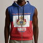 Personalised Second Empire of Haiti 1849-1859 Sleeveless Zip Hoodie Anpi an Ayiti Flag Style - African Pride