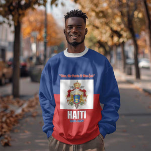 Personalised Second Empire of Haiti 1849-1859 Sweatshirt Anpi an Ayiti Flag Style