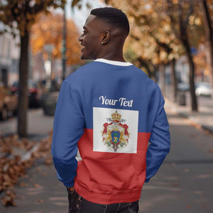 Personalised Second Empire of Haiti 1849-1859 Sweatshirt Anpi an Ayiti Flag Style