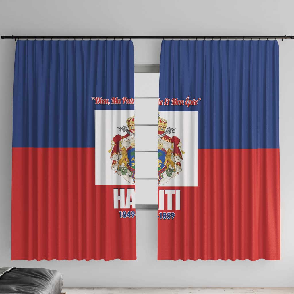 Second Empire of Haiti 1849-1859 Window Curtain Anpi an Ayiti Flag Style