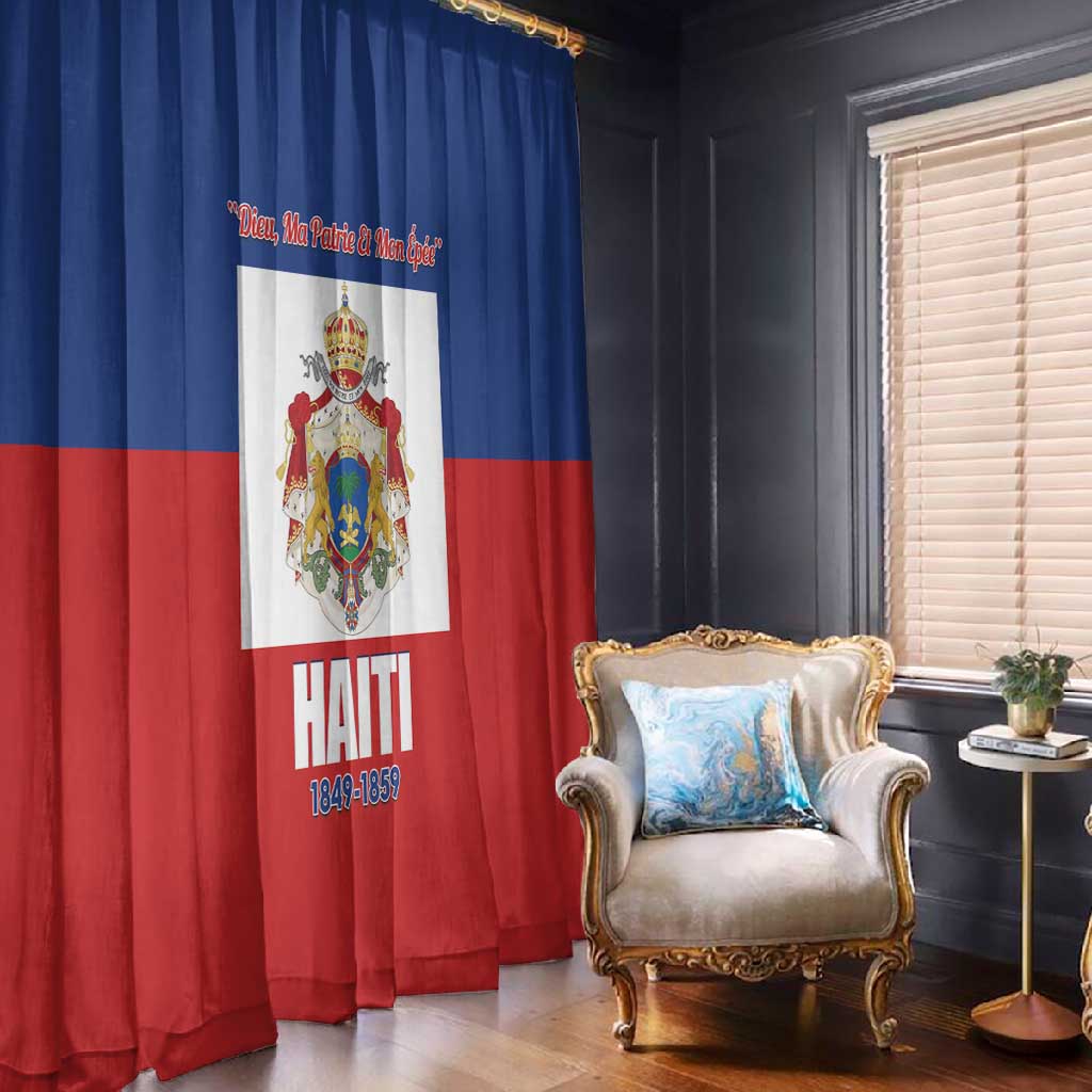Second Empire of Haiti 1849-1859 Window Curtain Anpi an Ayiti Flag Style