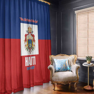 Second Empire of Haiti 1849-1859 Window Curtain Anpi an Ayiti Flag Style