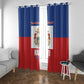 Second Empire of Haiti 1849-1859 Window Curtain Anpi an Ayiti Flag Style