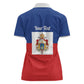Personalised Second Empire of Haiti 1849-1859 Women Polo Shirt Anpi an Ayiti Flag Style