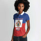 Personalised Second Empire of Haiti 1849-1859 Women Polo Shirt Anpi an Ayiti Flag Style