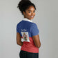 Personalised Second Empire of Haiti 1849-1859 Women Polo Shirt Anpi an Ayiti Flag Style
