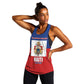 Personalised Second Empire of Haiti 1849-1859 Women Racerback Tank Anpi an Ayiti Flag Style